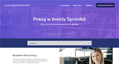 Desktop Screenshot of pracujwsprzedazy.pl