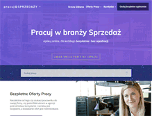Tablet Screenshot of pracujwsprzedazy.pl